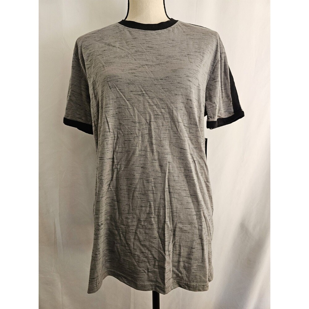 Modern Culture Men’s T-Shirt Medium Gray Black Trim Short Sleeve Crew Neck